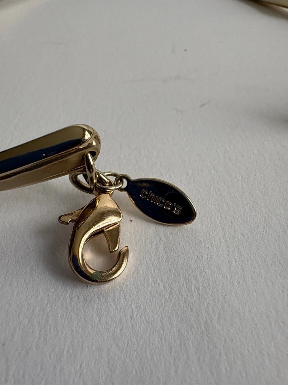 Chico's Polished Gold Collar Necklace